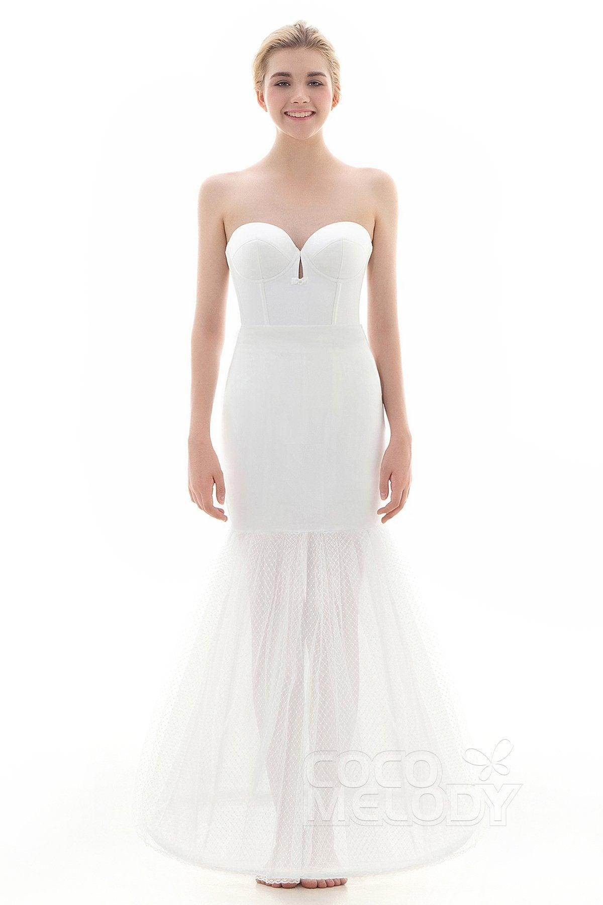 Mermaid Floor-Length 1 Hoop Wedding Petticoats CP0016009 - COCOMELODY